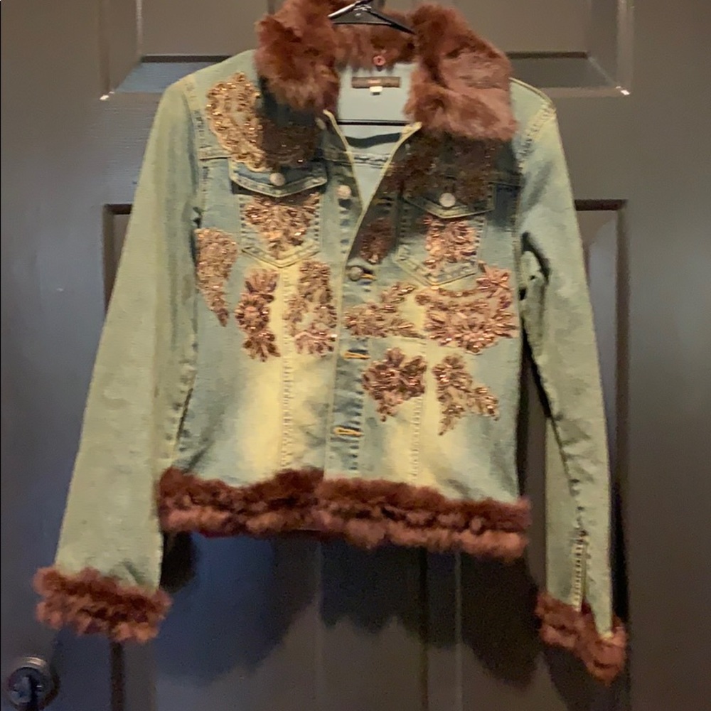 Vintage Embellished Jean jacket